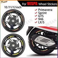 10‘ 11’ 12" Wheel Sticker for vespa Primavera Sprint GTS 946 LX/S ET Series Scooter Rim Decoration C