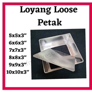 Loyang Loose Base Square Bulat Petak Removable Bottom 6 7 8 9 10 inch  Loose Base Cake Mould Aluminium Tin Cake Loose