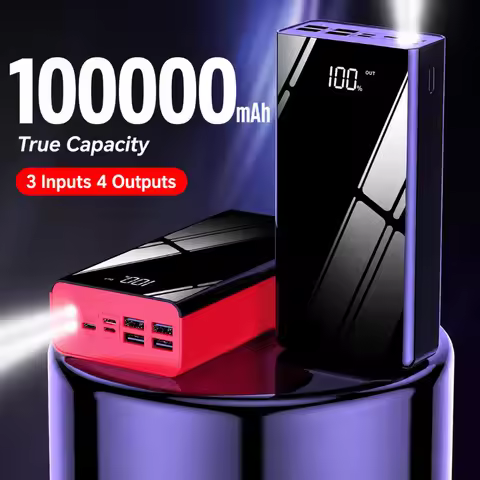 100000mAh Power Bank Portable Fast Charging PowerBank 100000 mAh PoverBank External Battery Charger 