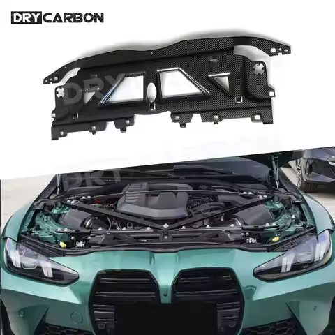 Dry Carbon Fiber Car Water Tank Radiating Plate Cover For BMW M2 G87 M3 G80 M4 G82 G83 2021-2024 Tun