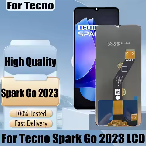 Original For Infinix Tecno Spark Go 2023 LCD Screen Touch Display Digitizer Assembly Pop 7Pro BF7 Sc
