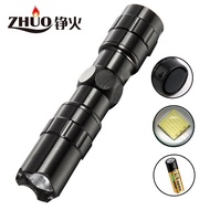 Portable mini LED flashlight Aluminum alloy pen shaped household flashlight AAA outdoor flashlight