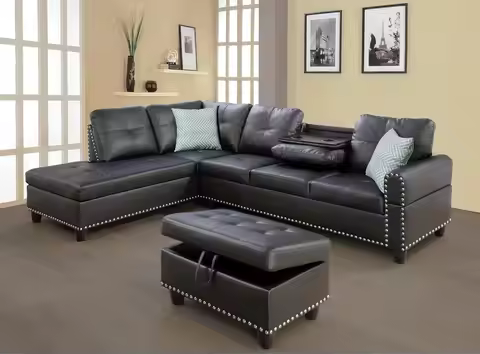 Sectional Sofa Couches for Living Room, 98" L Shaped Couch | Modern 4-Seaters Living Room Furniture 