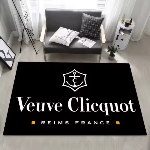 Logo Door Mat Bedside Entrance Bath Clicquot Floor Decoration Corridor Door Mat Champagne V-Veuve Ca
