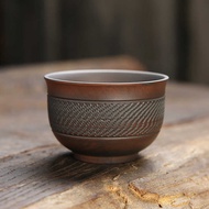 Purple Pottery Tea Cup Purple Clay Purple Clay Tea Cup Single Cup Large Kung Fu Tea Cup Master Cup C