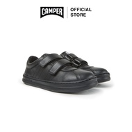 CAMPER รองเท้าผ้าใบหนัง เด็ก รุ่น RUNNER FOUR KIDS สีดำ ( SNK - K800139-015 )