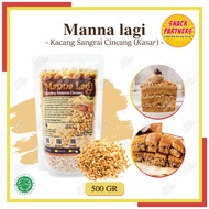 MANNA LAGI Kacang Sangrai Cincang Kasar 500 GR - Diced Peanut / Kacang Tanah Cacah - Topping Kue Rot