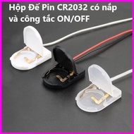 1 Battery Base Box, 2 CR2032 Batteries with cover and ON/OFF switch Black, white, CR2032 Battery, 3V