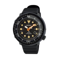 [Powermatic] Seiko Prospex SNE577P1 Black Series Tuna Limited Edition 5000 Pcs Solar Power Silicone Strap Diver'S 200M