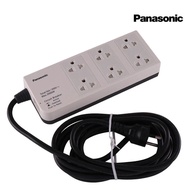 [ส่งฟรี] Panasonic รางปลั๊กไฟ 6 ช่อง รุ่น สายยาว 3 เมตร - รับประกัน 1 ปี