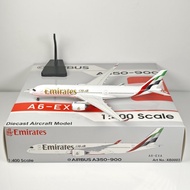 Aviation 1: 400 Emirates A350-900 A6-EXA Alloy Airplane Model
