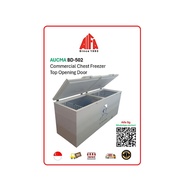 Aucma BD-502 Commercial Chest Freezer Top Opening Door Poultry Butchery Frozen Meat Finger Food  Fish Seafood Freezer