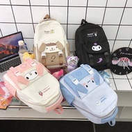 New 40cm Sanrio Large Capacity Shoulder Bag Outdoor Travel Kuromi Backpack Melody Cinnamoroll Korean