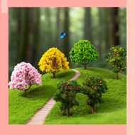 [JIN] 3 Moss Micro Landscape Ornaments Decorative Trees Simulation Trees Flower Material Ornaments L