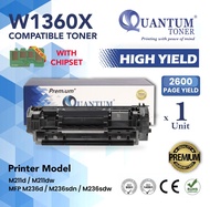 Compatible 136A W1360A W1360X ( WITH CHIP ) High Yield Toner HP LaserJet M211d M211dw MFP M236d M236