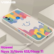 YiaMia เคสโทรศัพท์สำหรับ Huawei Nova 3i Nova 6SE Nova 7i Nova 5T,เคสซิลิโคนนิ่มกันกระแทกเคสโทรศัพท์ + สายคล้อง