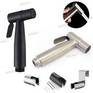 Protable Self Cleaning Hand Toilet bidet Sprayer Gun black Stainless Steel Anal Faucet wc wash cleaning Shower Head wall holder  SG6L1
