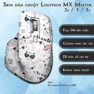 Logitech MX Master 2s / 3 / 3s mouse sticker Skin So Cute model scu002 | 3m Anti-slip Film Sticker