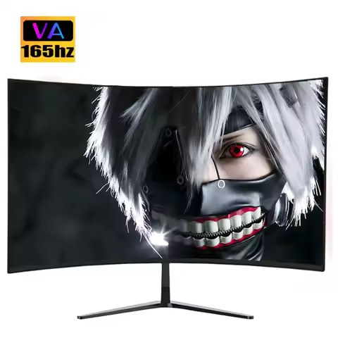 27 Inch VA 165hz Monitors Gamer 1MS 2K QHD 144hz Gaming Monitors PC LCD Curved Screen Monitor for De