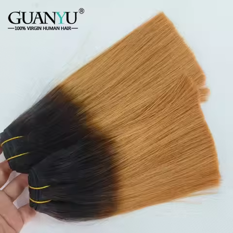 10A T1B/30 Ombre Color Human Hair Bundles Extensions 3/4 Bundle Straight Ombre 100% Human Hair