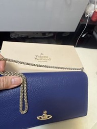 Vivienne Westwood 藍色鏈條錢包
