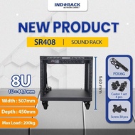 SR408 - 8U SOUND RACK DEPTH 450MM WIDTH 507MM - INDORACK