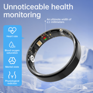 IP68 Waterproof Smart Ring, Minimalist Design, Sports Mode, Pedometer, Rose Gold Color, Phone Contro
