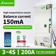 №✕JBD Smart BMS 4S Lifepo4 200A Free Bluetooth Heating Function UART RS485 Lithium Battery Balance B