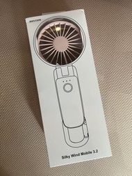 Rhythm Silky Wind Mobile 3.2 Portable Handheld Fan Pink RHYTHM丽声手持小风扇桌面挂脖吹辅食usb风扇便携式随身