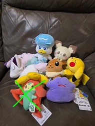 日版 pokemon 寶可夢 寵物小精靈 公仔 毛公仔 掛件 吊飾 # 小火馬 比卡超 伊貝 百變怪 ……