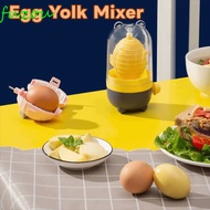 FUZOU Egg Scrambler, Built-in Silicone Pad Mix Evenly Manual Egg Yolk Mixer, Kitchen Gadgets Cartoon