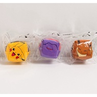 [Official] Pokemon Cube Coin Pouch Keychain – Pikachu, Ditto, Eevee Mini Zip Pouch