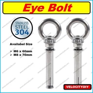 M6 M8 M10 Stainless Steel Heavy Duty Eye Bolt Sleeve Anchor