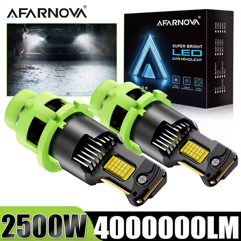 D2S D4S D3S D1S Led Car Headlights Bulb D2R D4R LED Car Light High power 2500W 1:1 Plug&Play 4000000