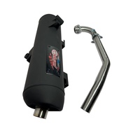 Muffler Pipe V4 1set Muffler Exhaust For Honda PCX 160 / Click 160