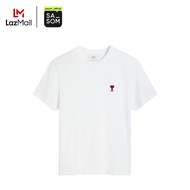 Ami Paris Cotton Ami de Coeur T-Shirt White | ของแท้ ตรวจสอบโดย SASOM