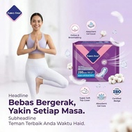 Tampalan Haid Wanita Aliran Deras 280mm 10pcs, Tampalan Bersayap Kapas Lembut, Teras Gel Penyerap Ce