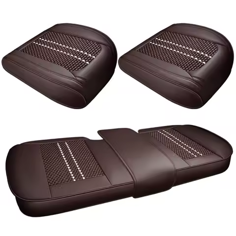 Leather Front Car Seat Protectors Covers Cushion Luxury Waterproof For mercedes w211 passat b5 pajer