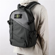 stone islandˉMens Large-Capacity Backpack High Quality Zipper Function Reflective Backpack Stone Str