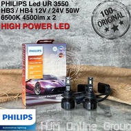 Promo PHILIPS LED HIGH POWER LIGHT BULB UR3550 HB3 HB4 12V / 24V 50W 6500K COD