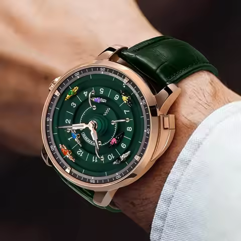 Men's Mechanical Watch Stainless Steel NH35 Watch Racing Roulette Men's Top Brand Luxury Rotary Sapp