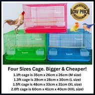Breeding Bird Cage 1.1ft/1.3ft/1.5ft/2ft Sangkar Burung Travel Sugar Glider Reptile Birdcage Easy Li