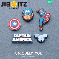 Jibbitz crocs charm crocs Shoe Buckle Shoe Accessories Cartoon Anime Captain America Fashion Shoes A