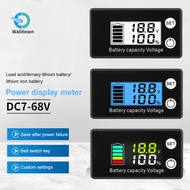 6133B DC7-68V Battery Capacity Indicator 2-Wire Voltmeter with LCD Display for Lithium Battery&Lead-