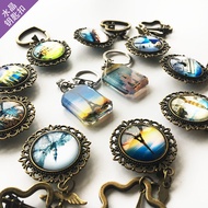 F France Germany UK Italy Greece Spain Austria Switzerland Denmark Travel Creative Keychain Chain