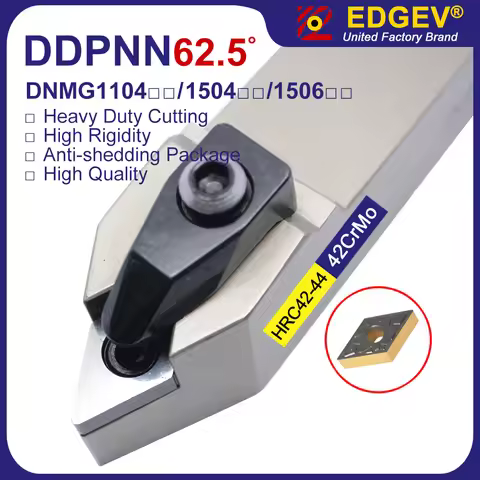62.5 Deg DDPNN 1616H11 2020K11 2525M11 2020K15 2525M15 3232P15 Turning Tool DNMG 1104 1504 1506 Inse
