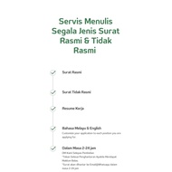 Servis Menulis Surat Dan Resume