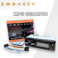 Single din Embassy tape car MP3 Embassy bluetooth type scorpio new