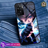 Softcase Hp Oppo A57 2022 Terbaru Glass Premium Mewah - [SC40] - Softcase Motif Naruto - Case Anime 