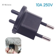 BO European Plug Adapter Power Converter 3 Pin Plug 16A to 10A 250V Power Plug